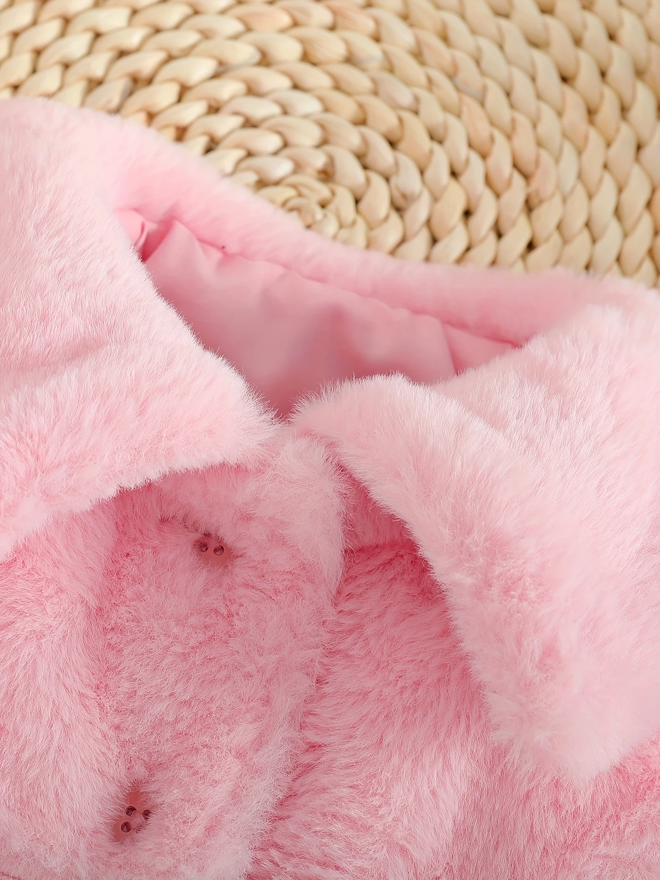 Cute Baby Girl's Fleece Lined Jacket | Cozy Collared Design with Bow Detail