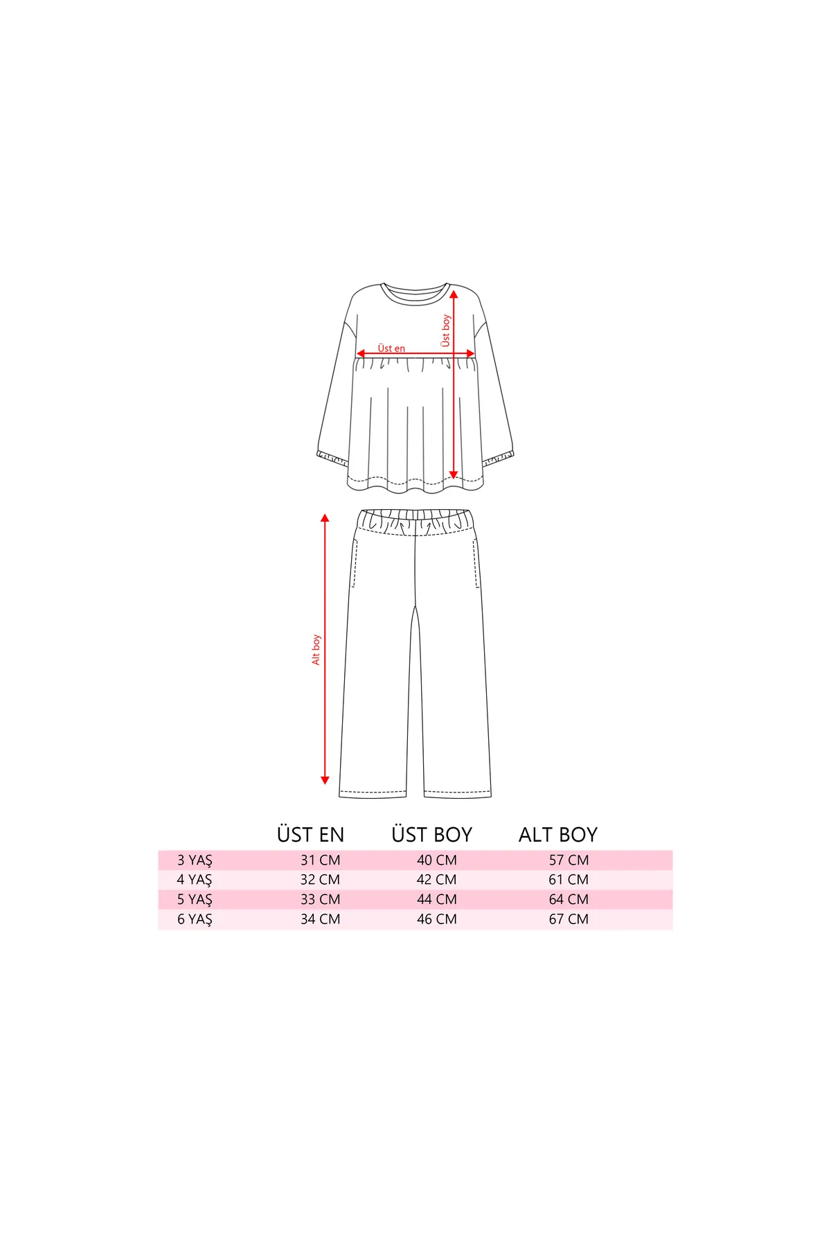 Girls' Two-Piece Set with Plush Ecru Vest and Brown Top & Bottom