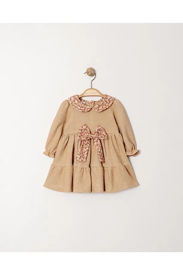 Girls' Dress with Peter Pan Collar