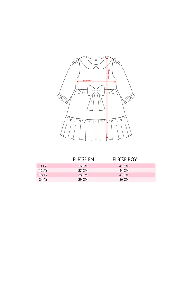 Girls' Dress with Peter Pan Collar