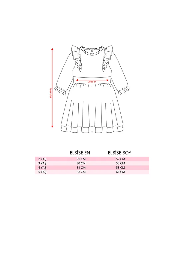 Girls' Red Plaid Dress with Bow Detail and Frill Accents